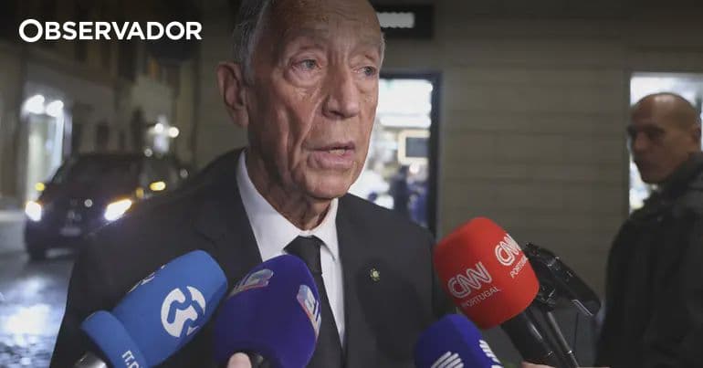 Marcelo vai ao Vaticano enquanto Portugal sofre com tempestade